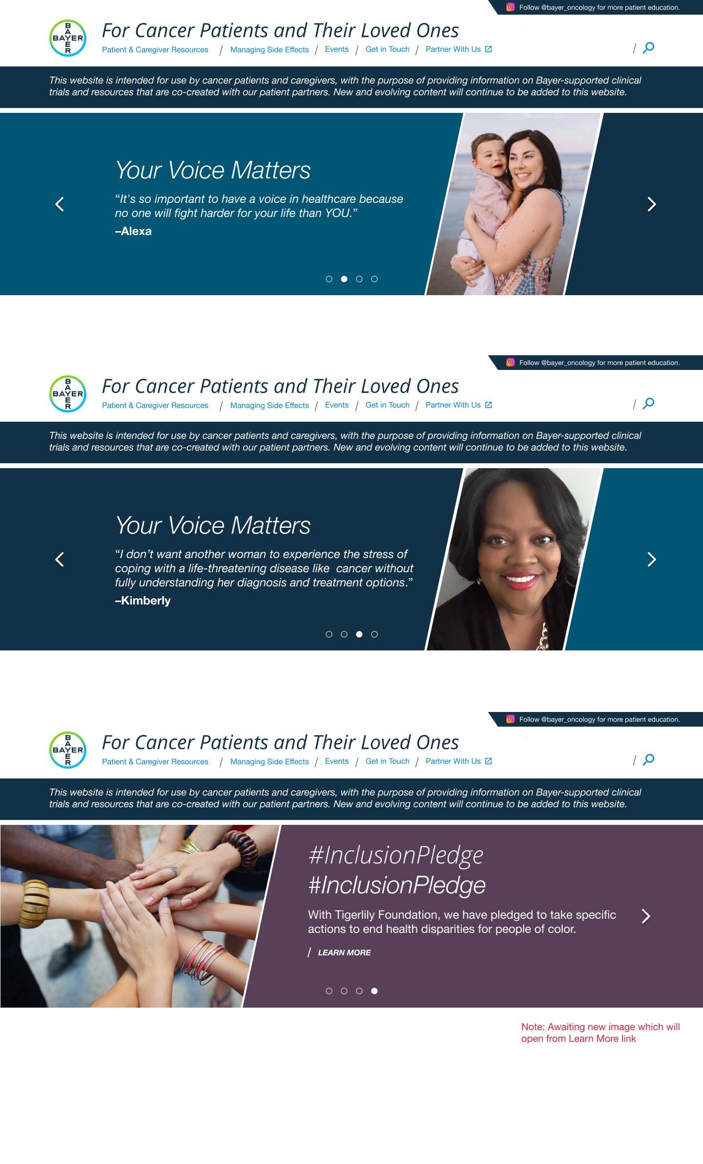Bayer Pharmaceuticals Web Portal Desktop Design 2